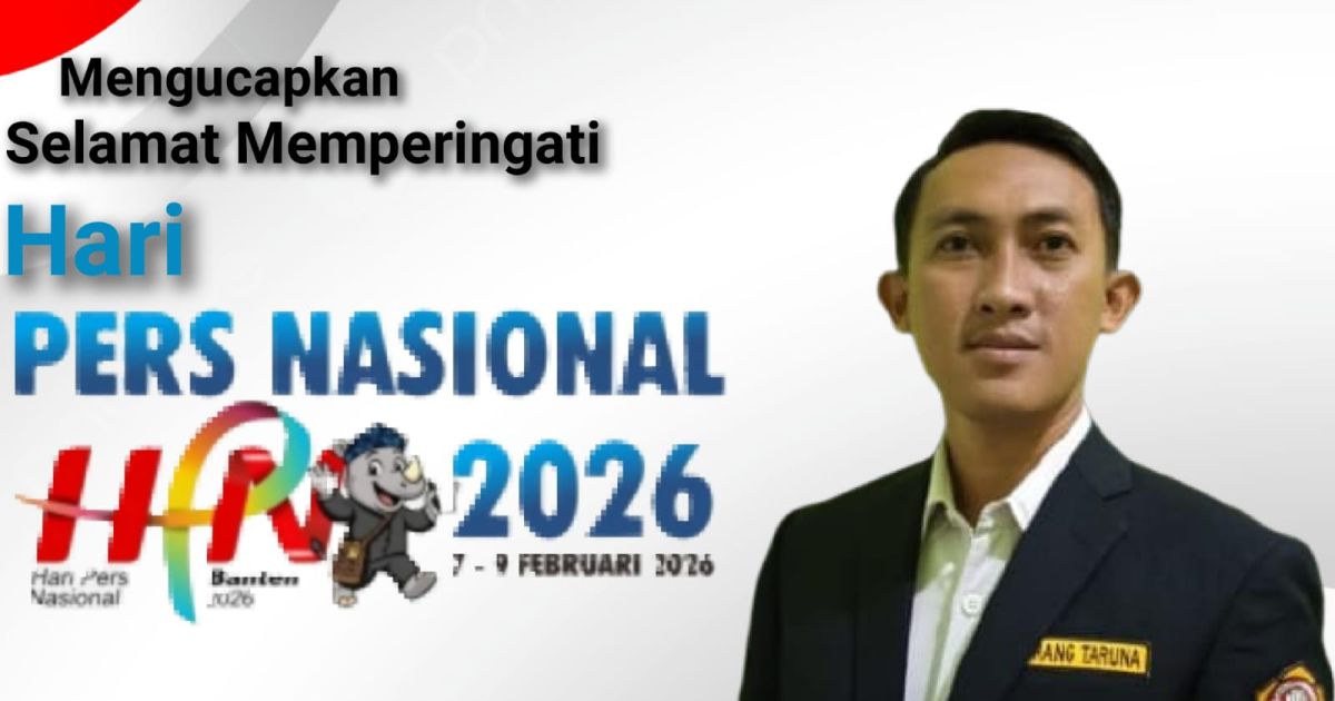Ketua Karang Taruna Kecamatan Rajeg Suparji Rustam MPd Mengucapkan Selamat Hari Pers Nasional