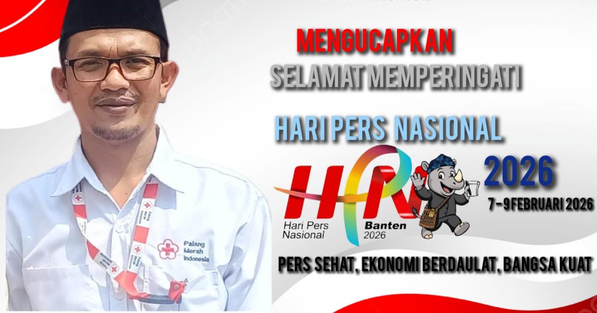 M.Hafiz SPd Ketua Palang Merah Indonesia Kecamatan Rajeg mengucapkan Hari Pers Nasional
