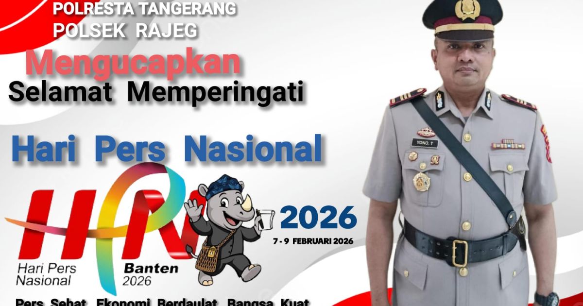 Kapolsek Rajeg Polresta Tangerang AKP Yono Taryono SH Mengucapkan Selamat Hari Pers Nasional