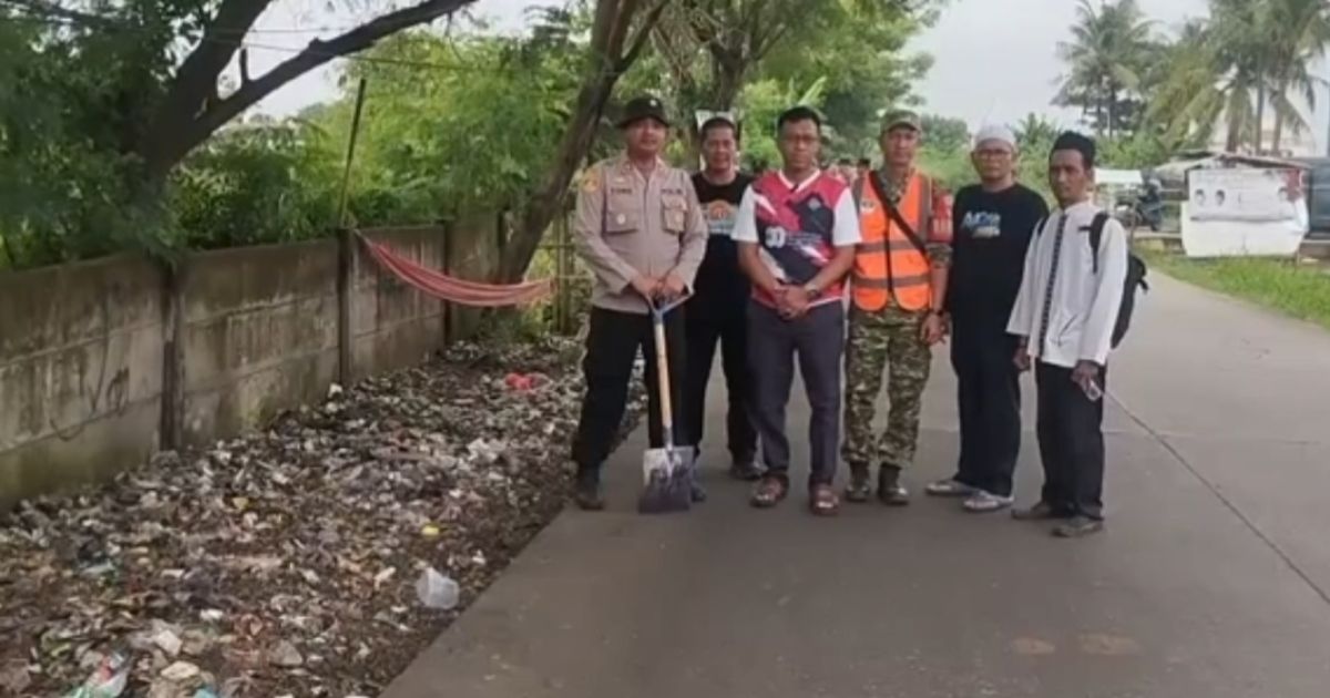 Muspika Kecamatan Rajeg Kembali Gelar Korvei Bersih-bersih Lingkungan
