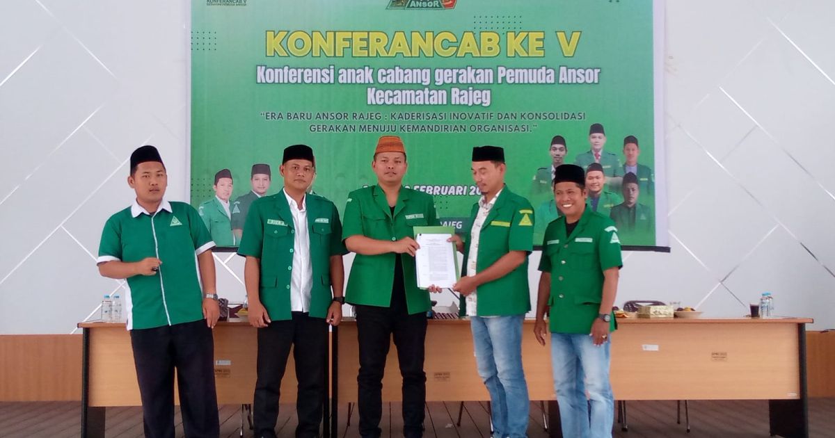 Konferancab V PAC GP Ansor Kecamatan Rajeg Sukses Digelar, Sahabat Chaerul Fajri atau Kang Fajri Resmi Terpilih Nakhoda Baru Periode 2026 – 2029.